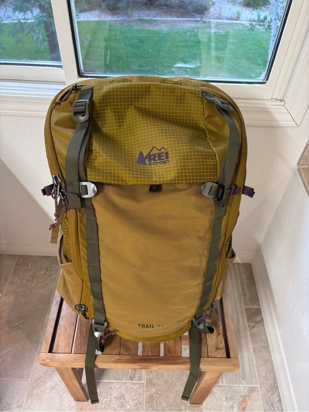 REI Trail 40 Backpack — Mustard